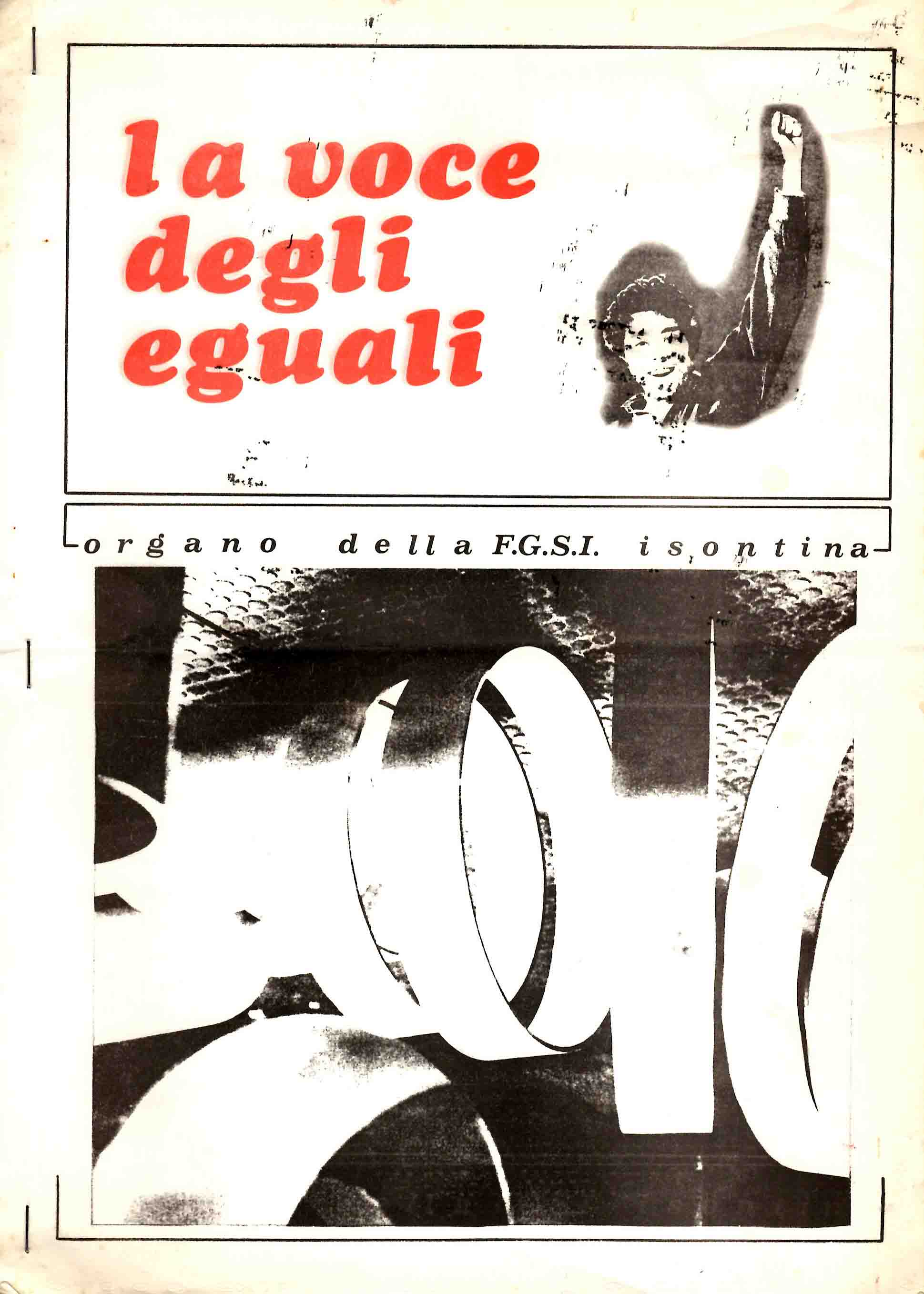 La voce degli uguali. Organo della F. G. S. I. isontina